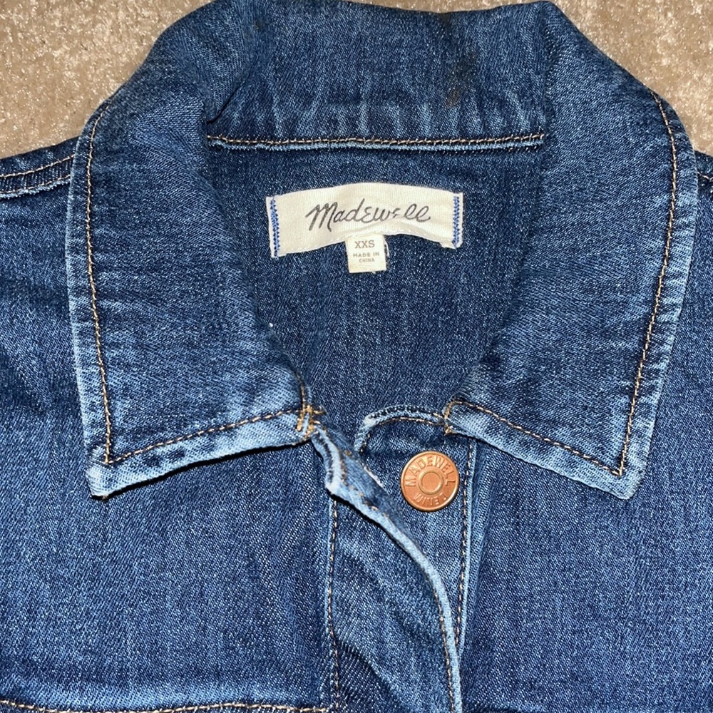 Madewell Denim Seamed Button Front Dress - Picture 9 of 11